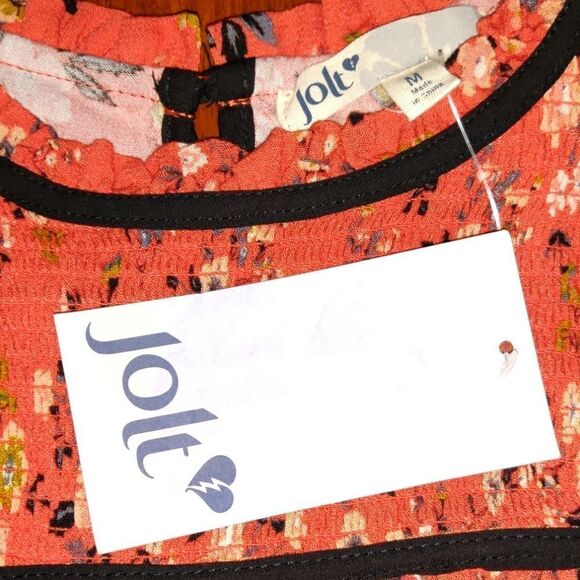 NWT Jolt Cold Shoulder Floral Print Blouse - Picture 2 of 5